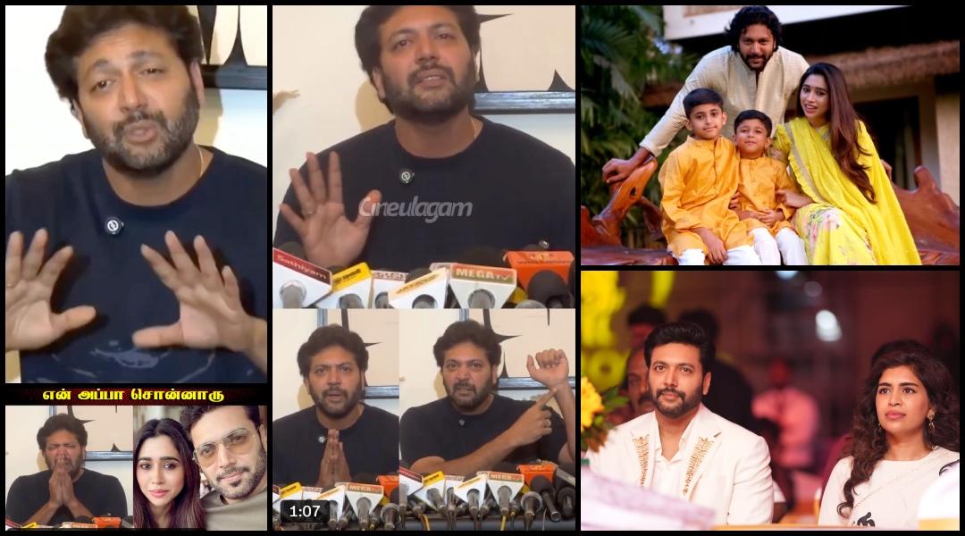 Ravi Mohan cries, announces acting break until divorce with Aarti Ravi is finalised; addresses Keneeshaa Francis controversy