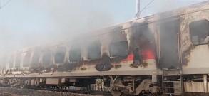 Massive Fire Breaks Out In Rajdhani Express Coach In Madhya Pradesh, No Casualties Reported