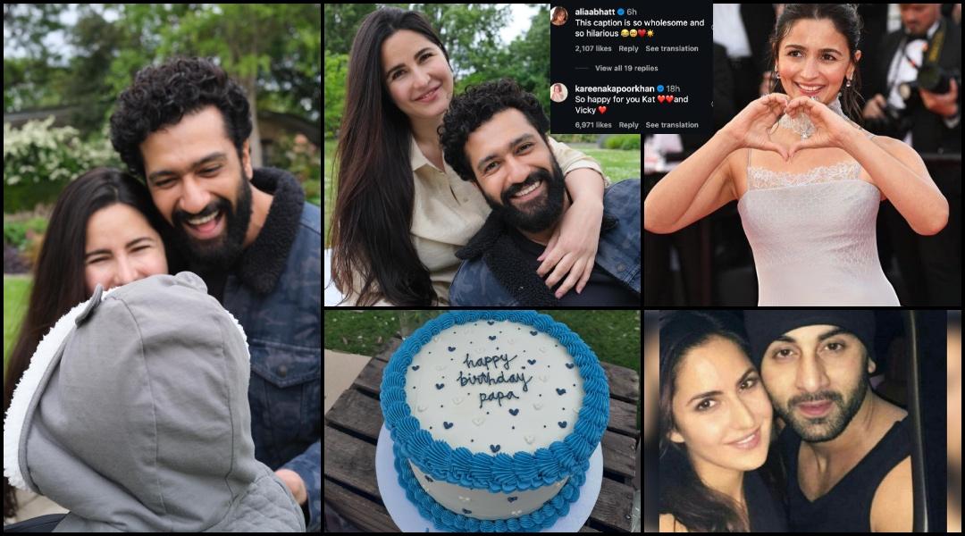 Katrina Kaif hugs Vicky Kaushal tight, pens birthday note; duo gaze at son Vihaan; Alia Bhatt calls caption hilarious