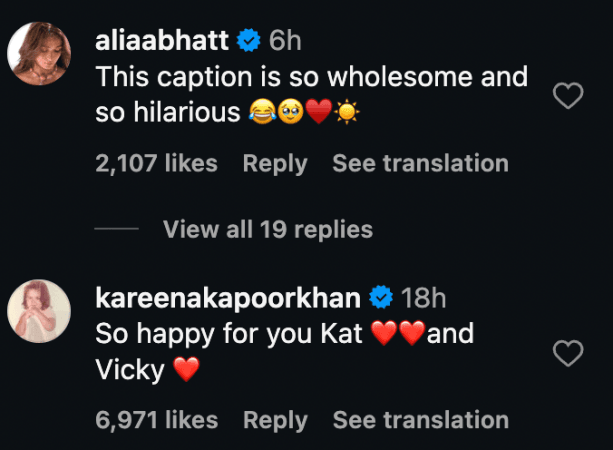 Katrina Kaif hugs Vicky Kaushal tight, pens birthday note; duo gaze at son Vihaan; Alia Bhatt calls caption hilarious