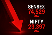 Sensex, Nifty open lower amid weak global cues, geopolitical tensions