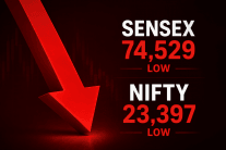 Sensex, Nifty open lower amid weak global cues, geopolitical tensions