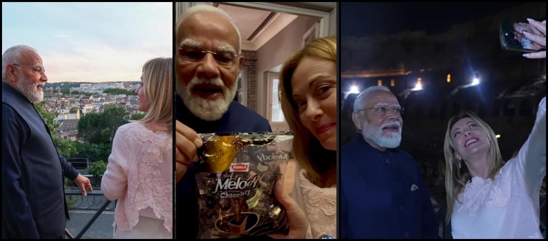 'Melodi' reunion in Italy: PM Modi gifts Italy PM Giorgia Meloni Melody chocolate, clicks selfie; viral Rome pictures break the internet