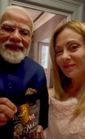 PM Modi gifting Melody toffees to Meloni breaks internet, video crosses past 100 million views PM Modi gifting Melody toffees to Meloni breaks internet, video crosses past 100 million views