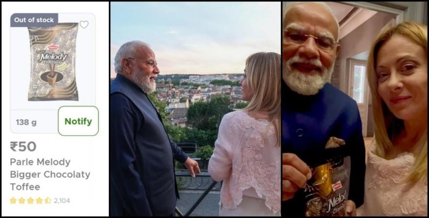 PM Modi's Melody toffee gift to PM Meloni triggers quick-commerce frenzy; Melody goes out of stock on Blinkit, Instamart across major cities PM Modi's Melody toffee gift to PM Meloni triggers quick-commerce frenzy; Melody goes out of stock on Blinkit, Instamart across major cities