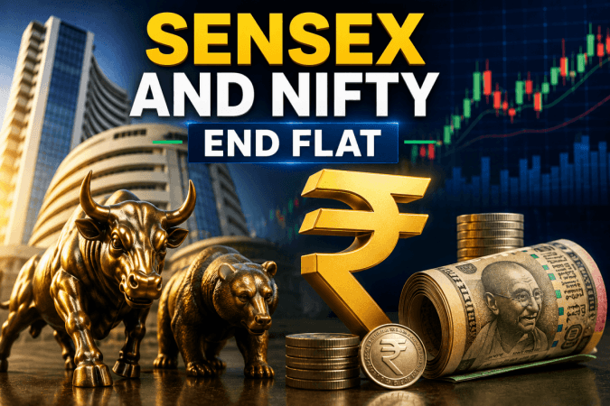 Sensex, Nifty end flat amid West Asia tensions; rupee holds stronger