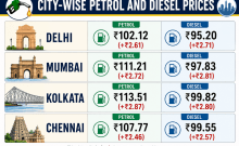 Petrol, diesel prices hiked again for 4th time; fuel up Rs 7.5 in under 2 weeks