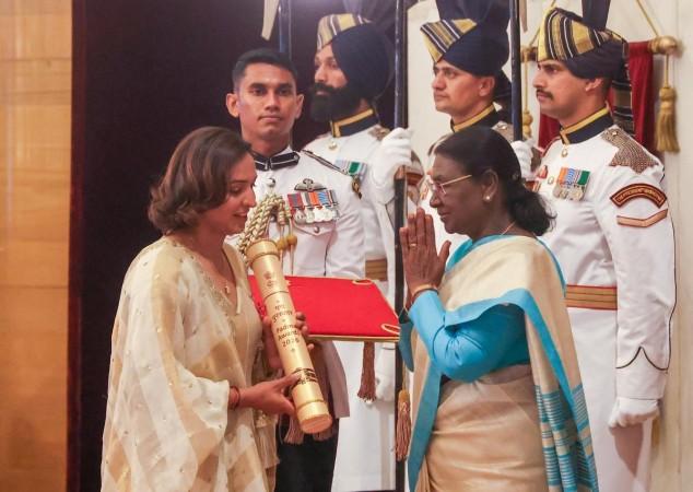 President Murmu honours Dharmendra, Harmanpreet Kaur, Uday Kotak with Padma Awards
