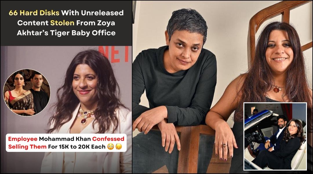 Zoya Akhtar confirms theft of 66 hard disks at office, calls it an internal job; FIR filed, accused arrested