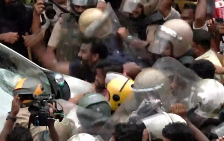 Vehicles smashed, officials injured after ED raids linked to Veena Vijayan case trigger protests in Kerala Vehicles smashed, officials injured after ED raids linked to Veena Vijayan case trigger protests in Kerala