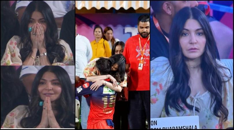 RCB in IPL finals: Virat Kohli runs to hug Anushka Sharma; actor spotted chanting, wearing tulsi mala RCB in IPL finals: Virat Kohli runs to hug Anushka Sharma; actor spotted chanting, wearing tulsi mala