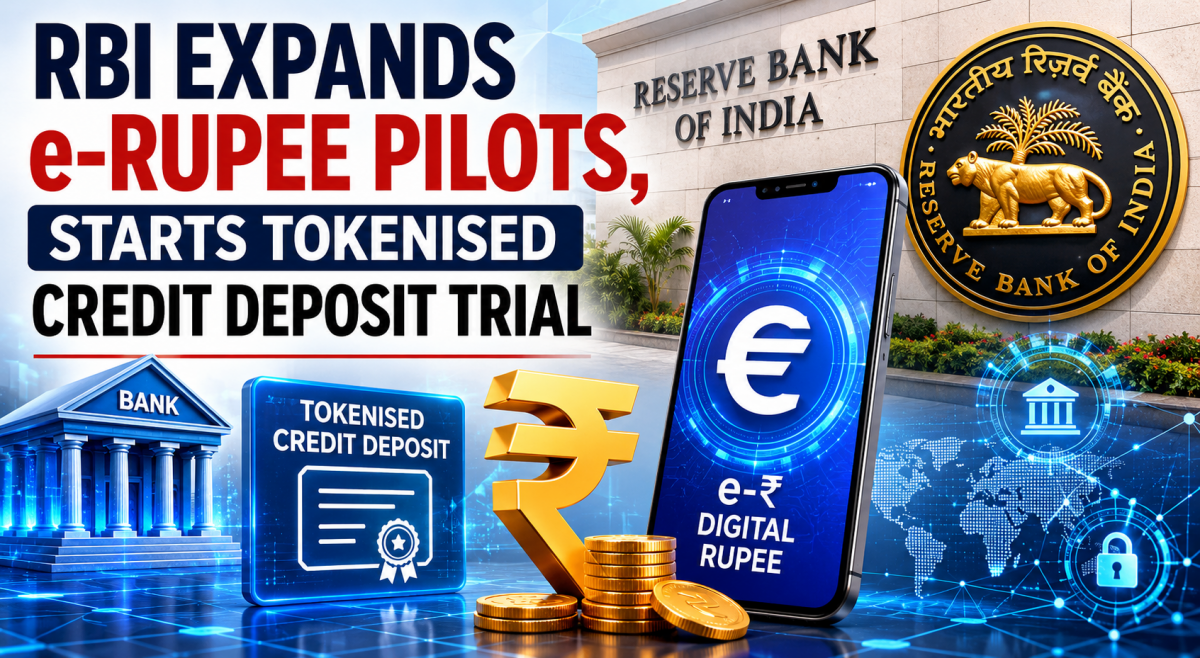 RBI expands e-rupee pilots, starts tokenised credit deposit trial