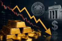 Gold declines 1.36% this week on dollar strength, Fed outlook