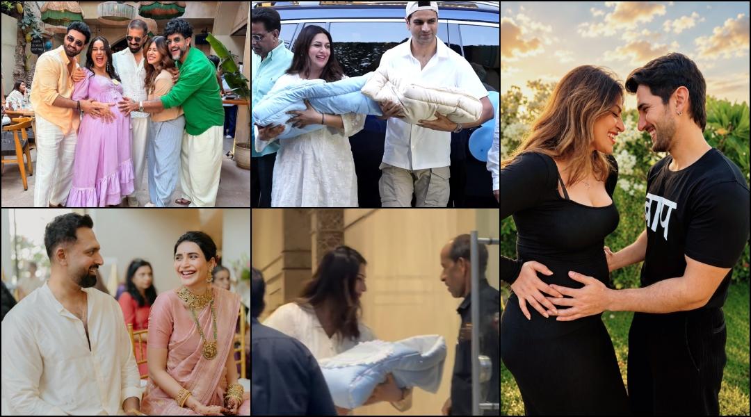 Divyanka Tripathi shows newborn son's face to security guard; Aditya Seal-Anushka Ranjan announce pregnancy, inside Surbhi Jyoti's baby shower