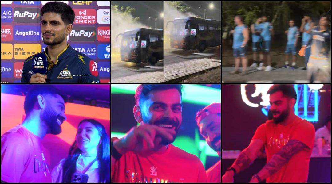 Gujarat Titans players stranded for an hour after team bus catches fire following IPL 2026 final defeat