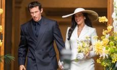 Dua Lipa ditches traditional bridal look, marries Callum Turner in chic ivory skirt suit