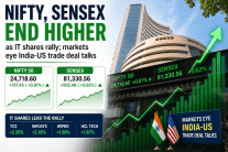 Nifty, Sensex end higher as IT shares rally; markets eye India-US trade deal talks