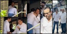 Pahlaj Nihalani's last rites: Varun Dhawan touches Govinda's feet, hugs him; Farhan Akhtar, Malaika Arora attend cremation