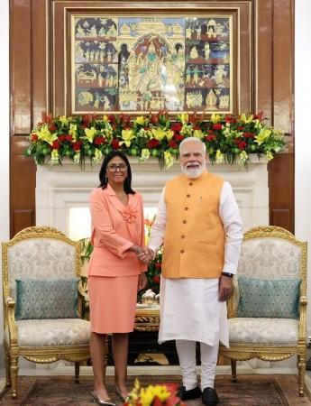 PM Modi, Delcy Rodriguez discuss energy, trade and critical minerals cooperation; Venezuela a key Global South partner.