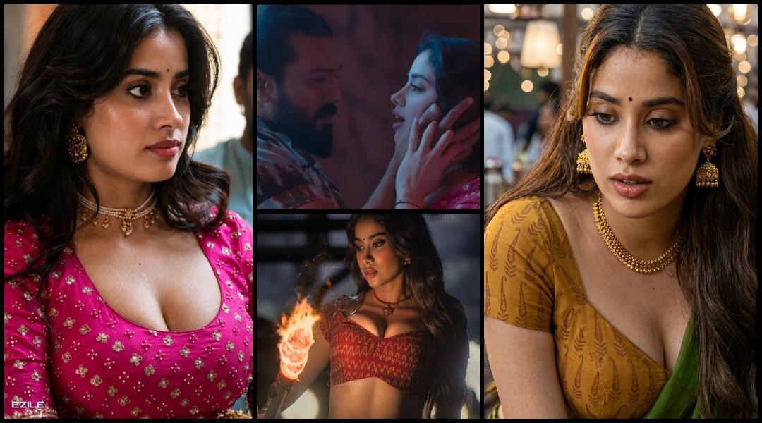 'I told him no waist shots':Janhvi Kapoor unhappy with Ram Charan's kissing her in Pedd; alleged chats emerge amid backlash; director reacts
