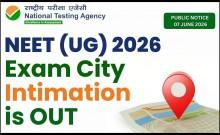 NEET-UG re-exam: City intimation slips released, students can check their details