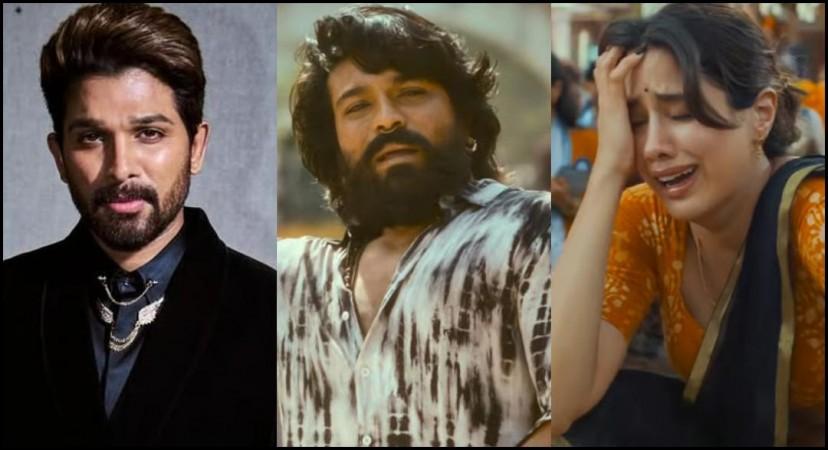 'Gritty, Raw Performance, love to...': Allu Arjun reviews Ram Charan's Peddi; skips writing about Janhvi Kapoor amid objectification row