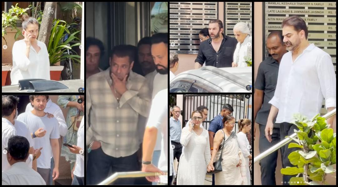 Salman Khan cries Arbaaz Khan avoids ex-sister-in-law Amrita Arora, Sohail Khan and ex-wife Seema attend family friend Kumud Rane's funeral