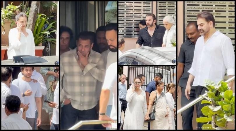 Salman Khan cries Arbaaz Khan avoids ex-sister-in-law Amrita Arora, Sohail Khan and ex-wife Seema attend family friend Kumud Rane's funeral Salman Khan cries Arbaaz Khan avoids ex-sister-in-law Amrita Arora, Sohail Khan and ex-wife Seema attend family friend Kumud Rane's funeral
