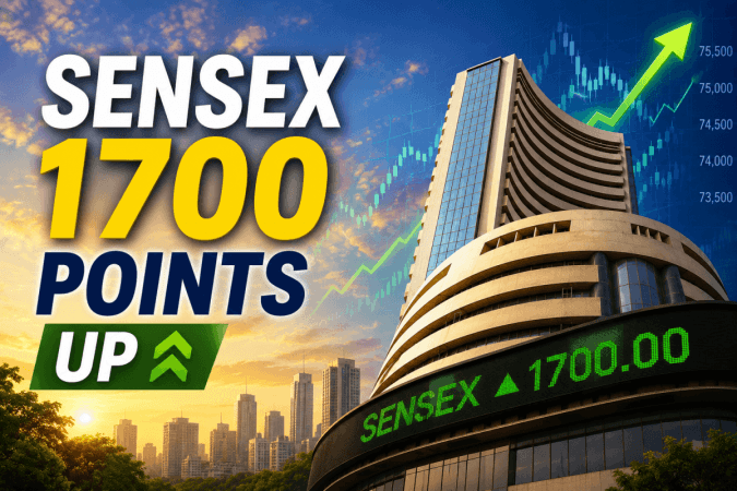 Sensex jumps nearly 1,700 points on hopes of US-Iran peace deal Sensex jumps nearly 1,700 points on hopes of US-Iran peace deal