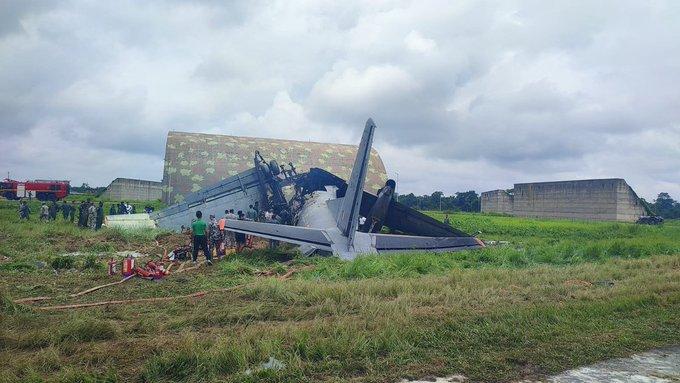 IAF AN-32 bursts into flames after landing in Assam's Jorhat