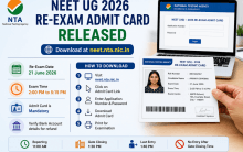 NEET UG Re-Exam Admit Card 2026 Out Now At neet.nta.nic.in; Check Direct Link Here