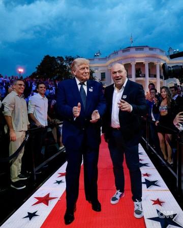 Trump celebrates 80th birthday with historic White House cage fight tournament Trump celebrates 80th birthday with historic White House cage fight tournament