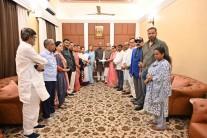 Rebel TMC MPs met Lok Sabha Speaker Om Birla at his residence, in Delhi today