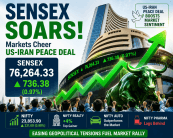 Sensex soars 736 points as US-Iran peace deal boosts market sentiment; Nifty closes near 24,000