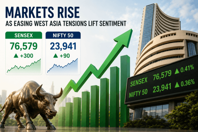 Sensex gains over 300 points, Nifty nears 23,950 as crude prices ease