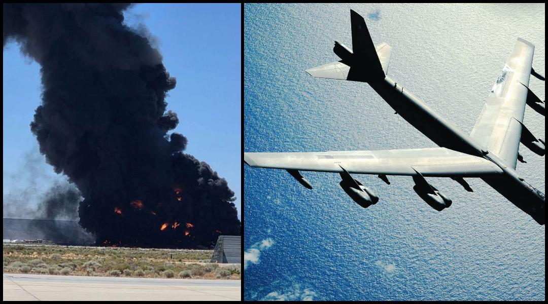 US Air Force B-52 Stratofortress Bomber Crashes During Test Mission In California, 8 Killed