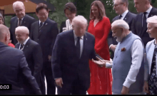 PM Modi Lends Helping Hand to Trump Onto G7 Podium; 'We Are Always Ready,' Says PM During Leaders' Photo Op