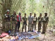 Chhattisgarh: Security forces recover arms, ammunition cache in Narayanpur forest