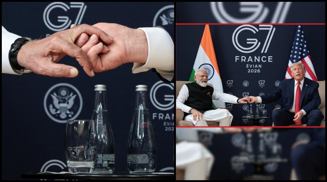 'Modi is beautiful like an angel, but is tough trader': Trump holds PM Modi's hand, talks about his persona
