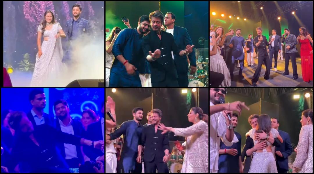 Shah Rukh Khan hugs, kisses Supriya Sule's daughter Revati on the cheek; dances to Koi Mil Gaya at her sangeet ceremony