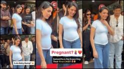 Is she pregnant? Samantha flaunts baby bump at Maa Inti Bangaaram success bash; feeds cake to husband Raj Nidimoru amid first child reports