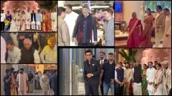 Supriya Sule's daughter's wedding: Amitabh-Jaya-Shweta Bachchan with Anil Ambani; Shivakumar, Rahul Gandhi, Adanis to Ambanis attend, Abhishek Bachchan skips