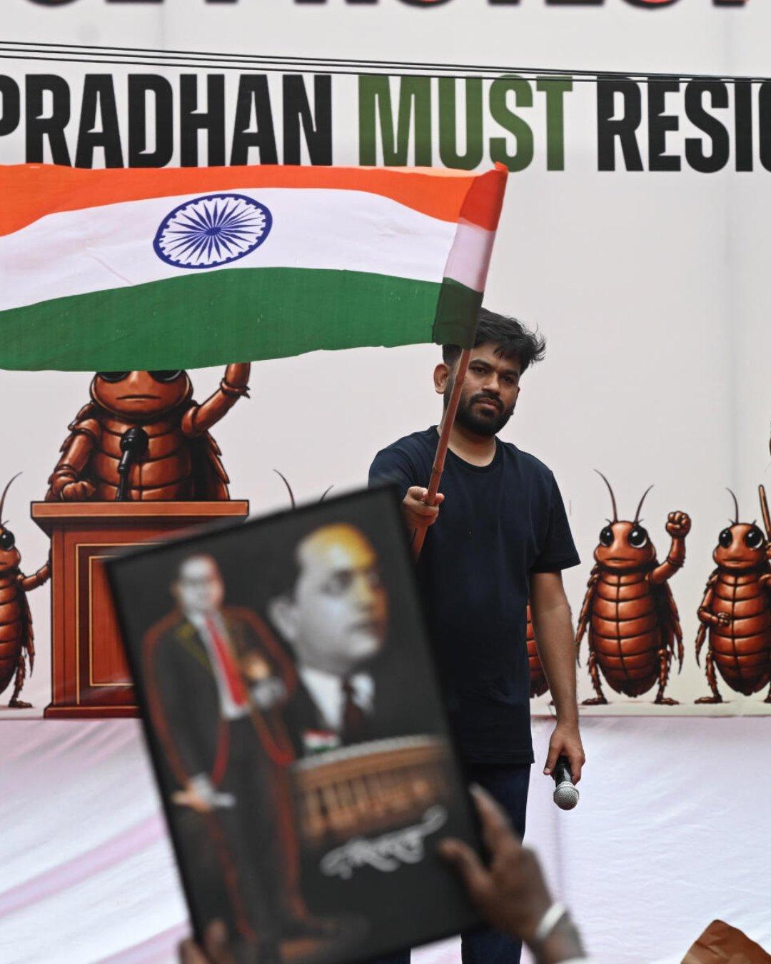 CJP's Jantar Mantar protest declared 'illegal' after deadline; Abhijeet Dipke seeks Dharmendra Pradhan's resignation