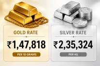 Gold, silver trade higher amid easing crude prices