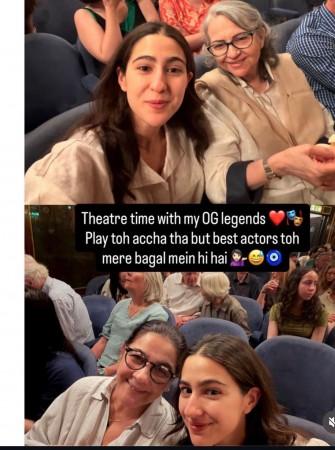 Sara Ali Khan and Sharmila Tagore celebrate Pak actor Kubra Khan's birthday; feed her cake; Amrita Singh gives the celebrations a miss