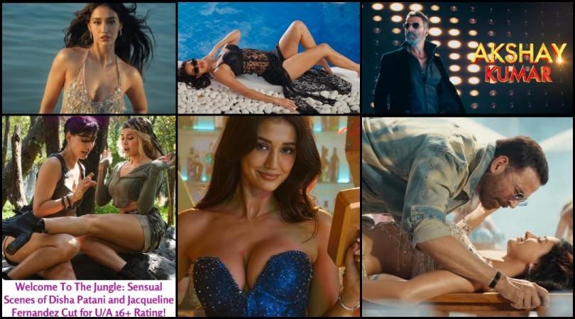 Welcome to the Jungle censored: Disha Patani & Jacqueline Fernandez's sensual bikini scenes cut; CBFC approves film after 18 cuts; fans call for OTT release Welcome to the Jungle censored: Disha Patani & Jacqueline Fernandez's sensual bikini scenes cut; CBFC approves film after 18 cuts; fans call for OTT release