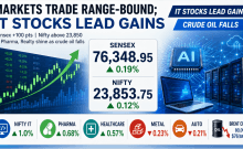 Markets remain range-bound in early trade; IT stocks outperform
