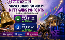 Stock market closing bell: Sensex jumps 790 points, Nifty gains 198points as IT and banking stocks lead rally