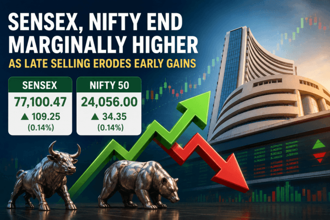 Stock market closing bell: Sensex rises 109 points, Nifty ends above 24,050 despite late-session selling Stock market closing bell: Sensex rises 109 points, Nifty ends above 24,050 despite late-session selling