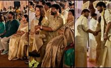 Trisha Krishnan misses Vijay as he skips; Chiranjeevi, Anil Kapoor, Jackie Shroff wear vesti, mundu as they attend Khushbu Sundar's daughter's wedding in Goa